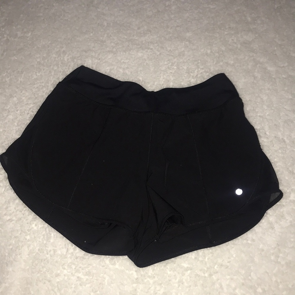 Black athletic shorts
